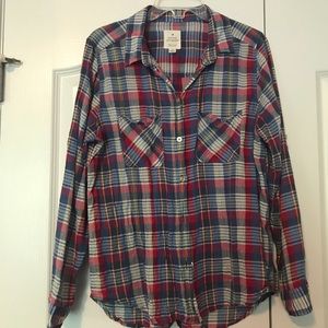 American Eagle Boyfriend Plaid Shirt